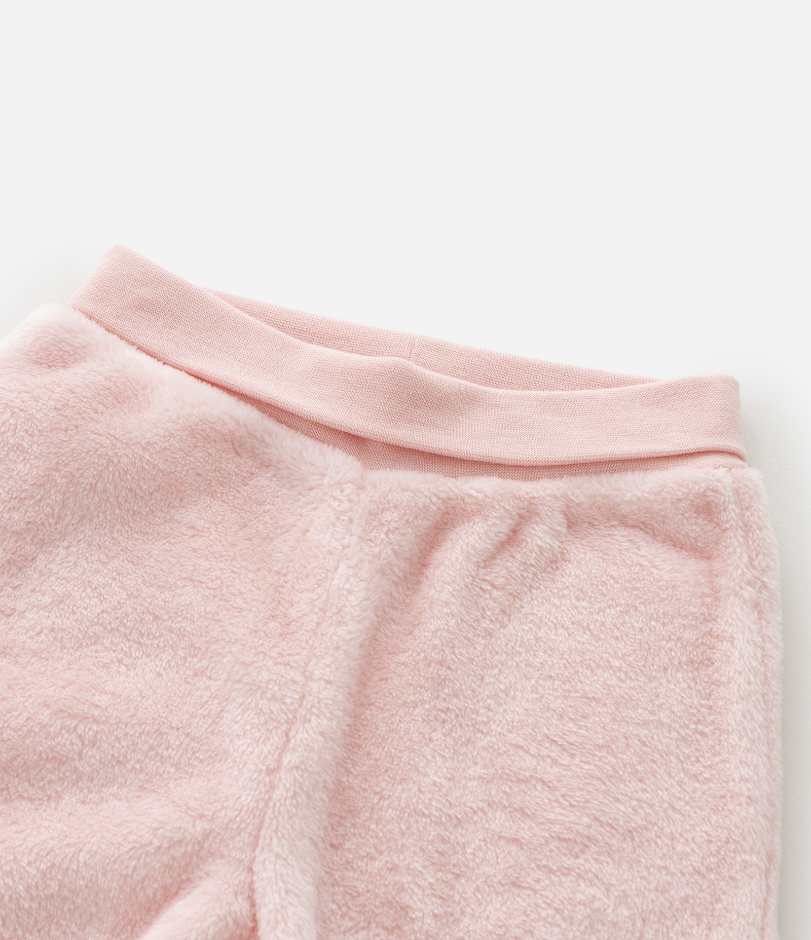 Conjunto Infantil em Fleece Texturizado com Jaqueta e Calça – Tam 0 a 18 Meses Rosa Claro 12