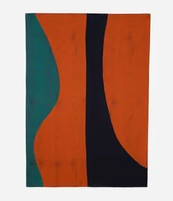 Canga Retangular em Viscose com Estampa Abstrata