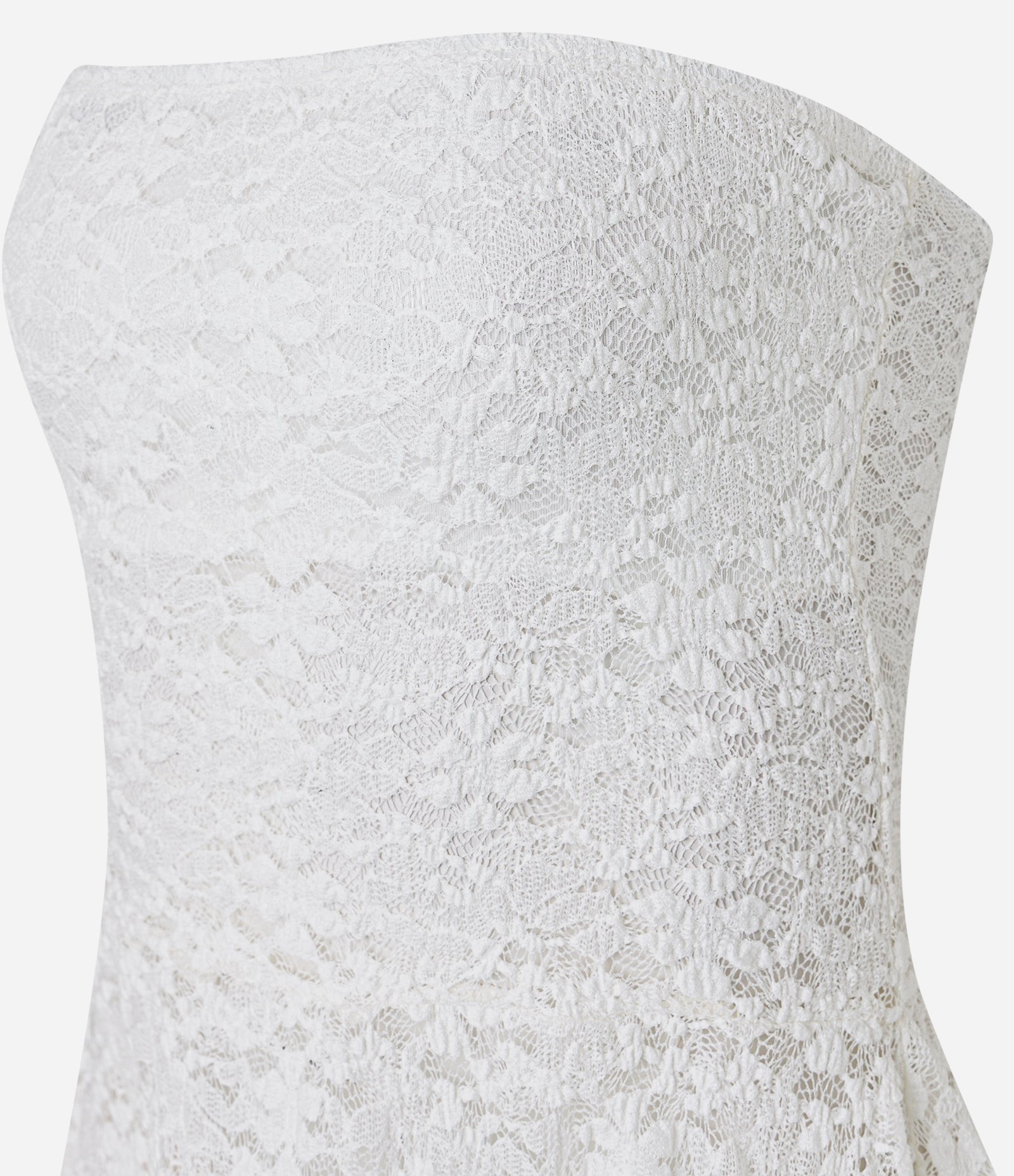 Blusa Tomara que Caia em Renda com Pontas Diferenciadas Branco 6