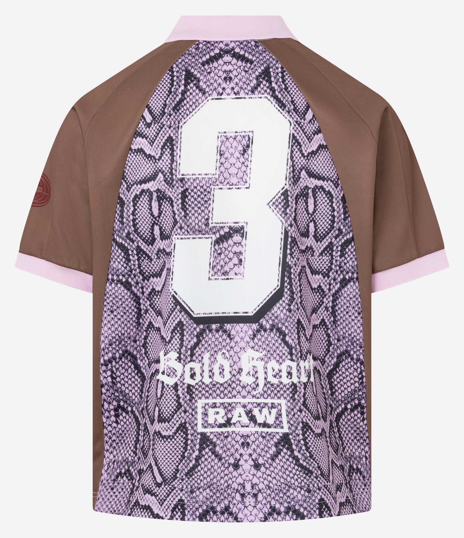 Camisa Boxy Esportiva em Microfibra com Estampa Animal Print Lilás 3