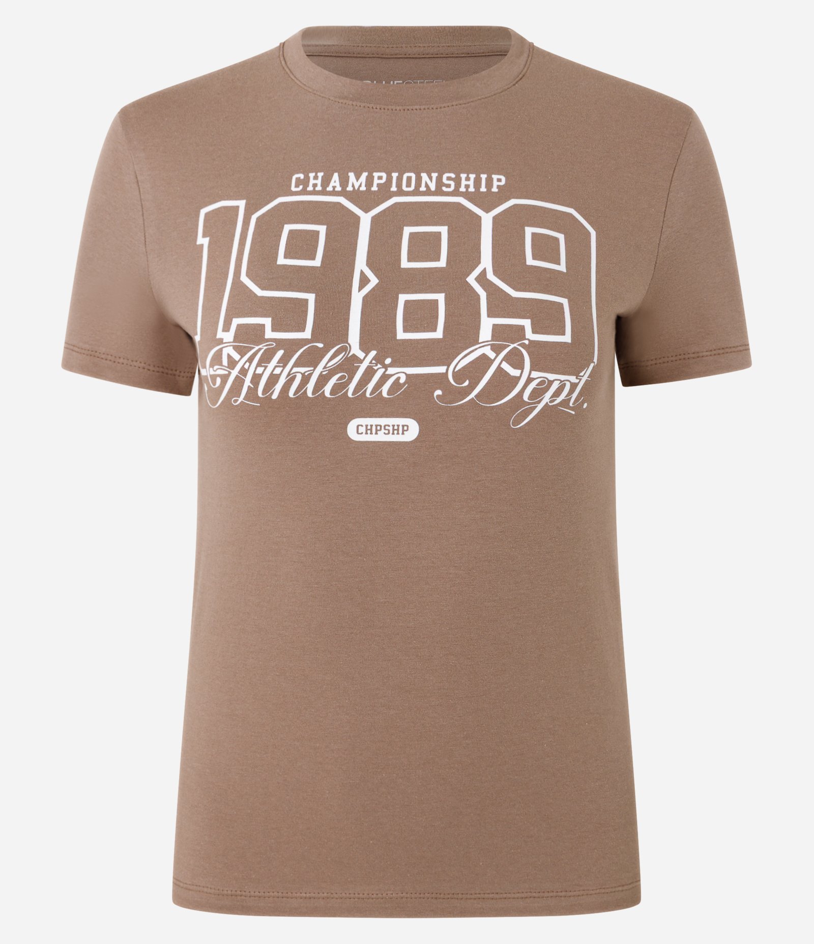 Camiseta New T-shirt em Algodão com Estampa lettering 1998 Marrom 4