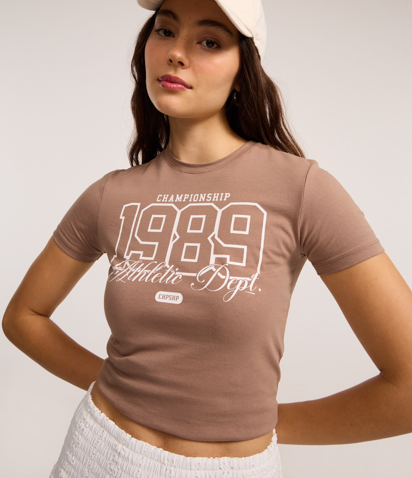 Camiseta New T-shirt em Algodão com Estampa lettering 1998 Marrom 3