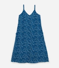 Vestido Longo com Estampa de Sementes Curve & Plus