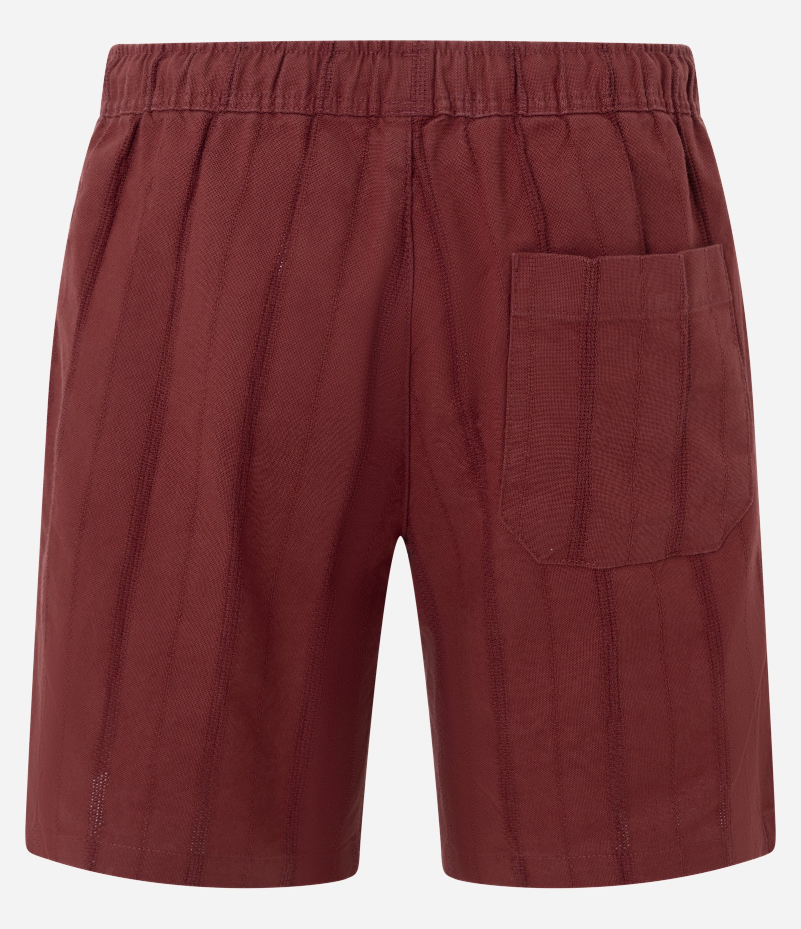 Bermuda Reta Texturizada com Cós Elástico Vermelho 6