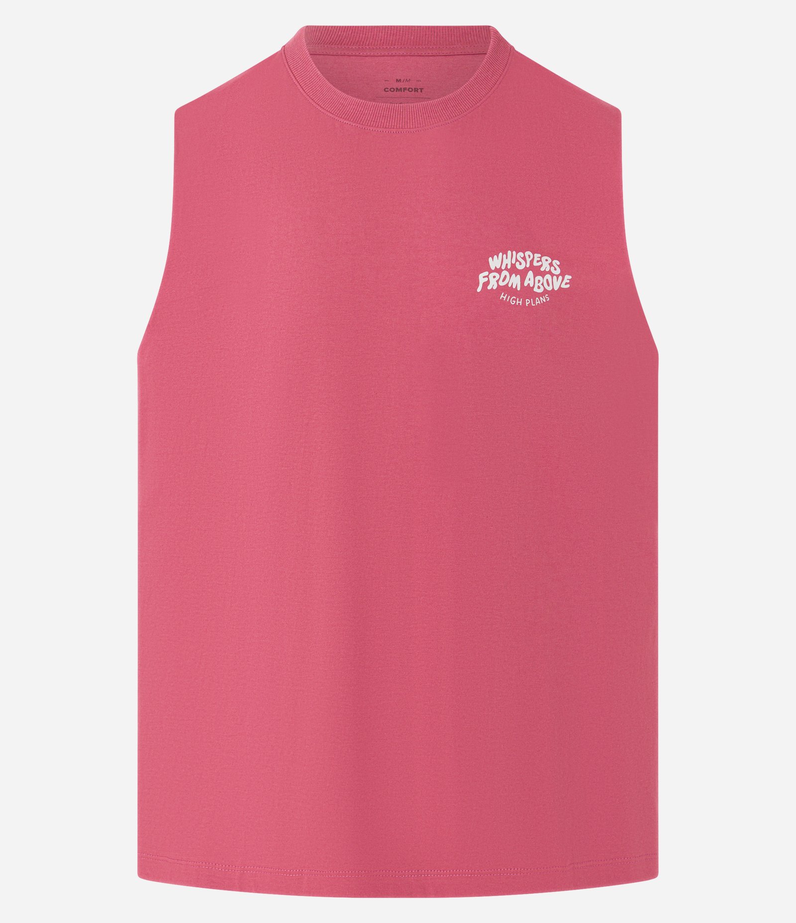 Regata Comfort em Algodão com Estampa Lettering Whispers From Above Rosa 5