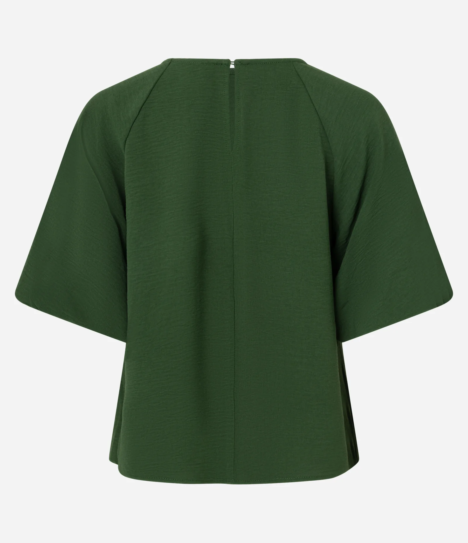 Blusa Manga Curta com Fechamento por Botão Verde 3