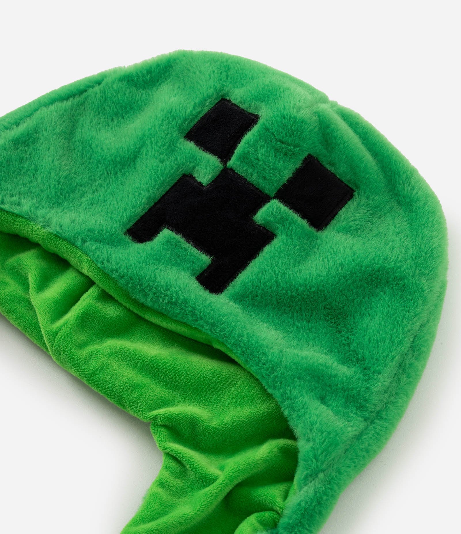 Touca Infantil em Tricô Minecraft Alongada com Bolsos – Tam U Verde 3