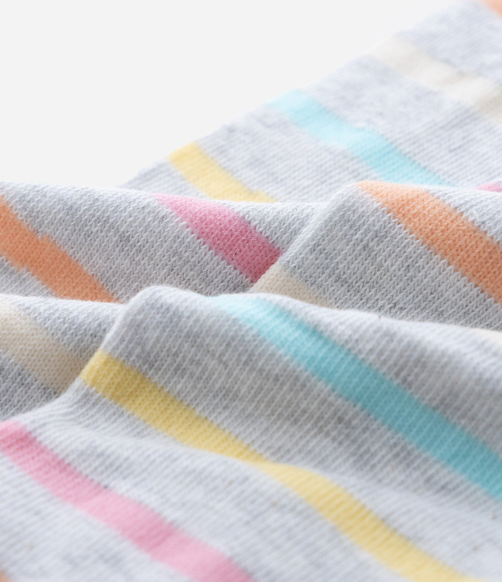 Kit 02 Meias Calças Infantil com Estampas Listrada e Floral – Tam P ao G Multicores 3