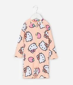Macacão de Banho Infantil Hello Kitty com Proteção UV – Tam 6 a 4 Anos