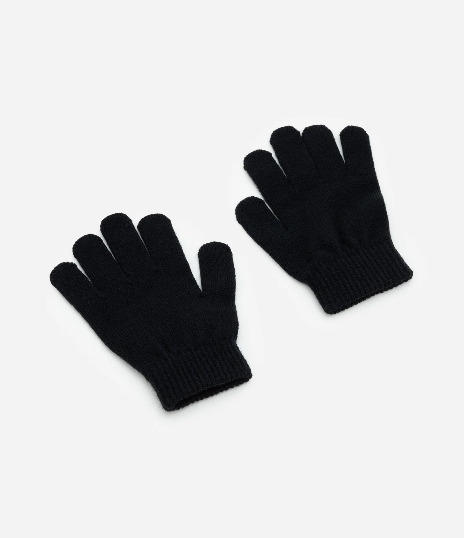 Luva Infantil em Tricô Leve  – Tam 3 a 12 Preto 1