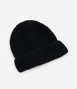 Touca Infantil em Tricô Leve com Dobra – Tam U