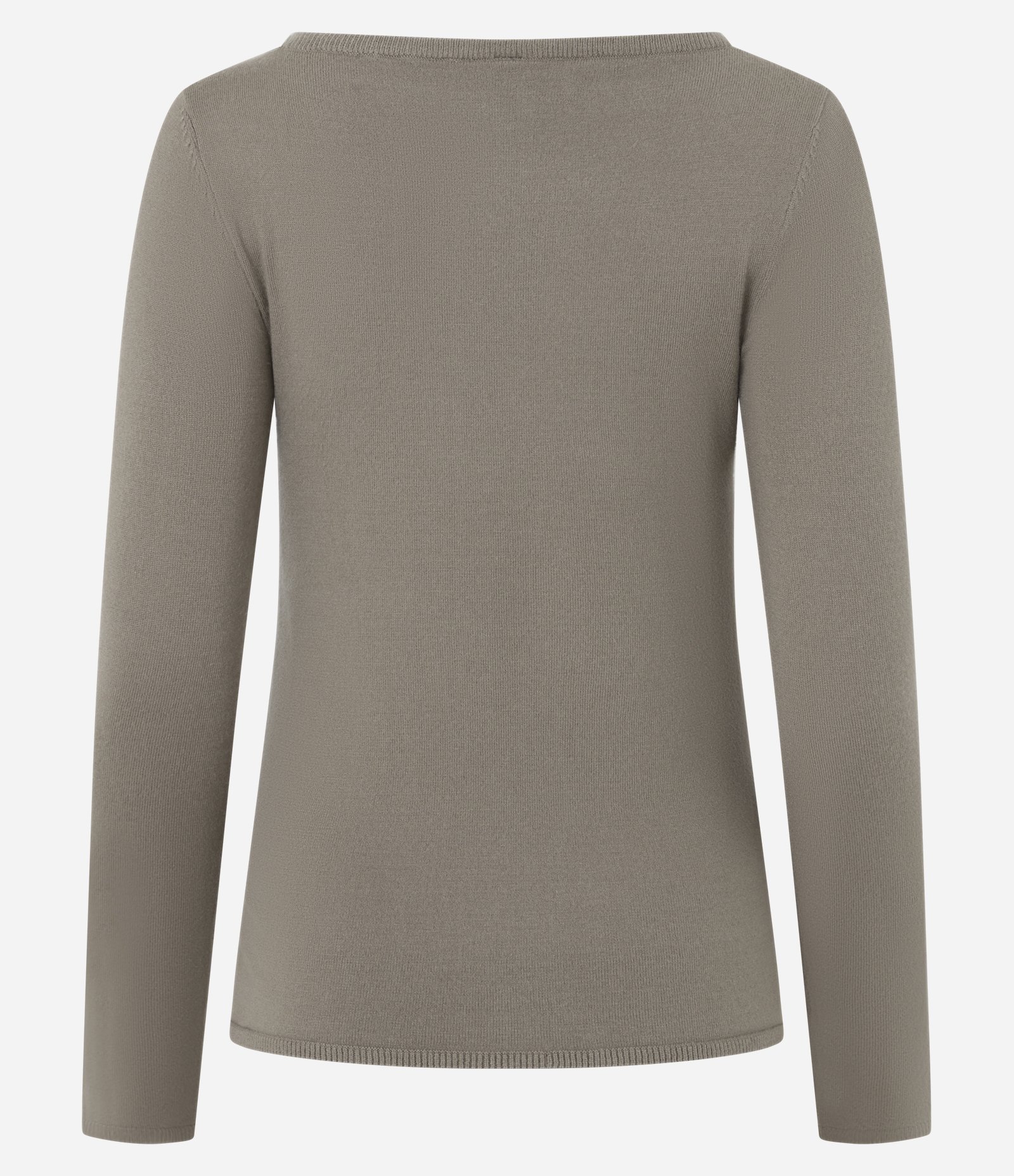 Sueter Tricô em Viscose com Decote Canoa Bege 7