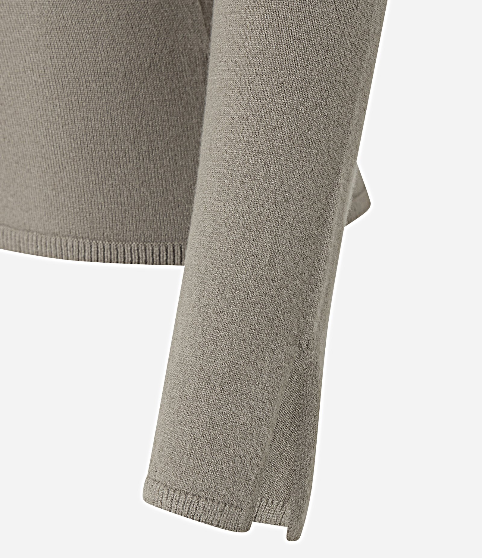 Sueter Tricô em Viscose com Decote Canoa Bege 6