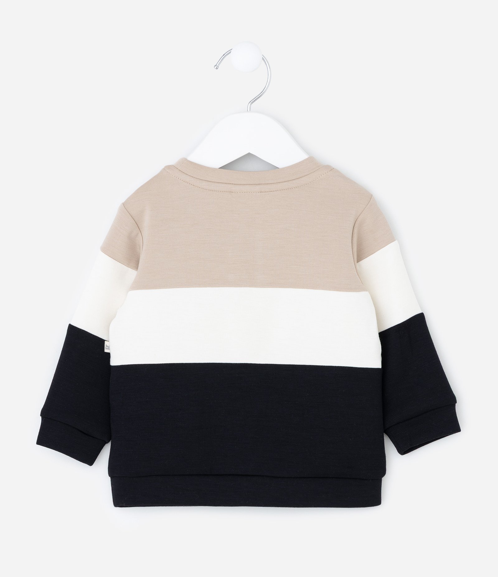 Casaco Infantil com Blocos de Cores e Manga Longa – Tam RN a 18 Meses Preto 2