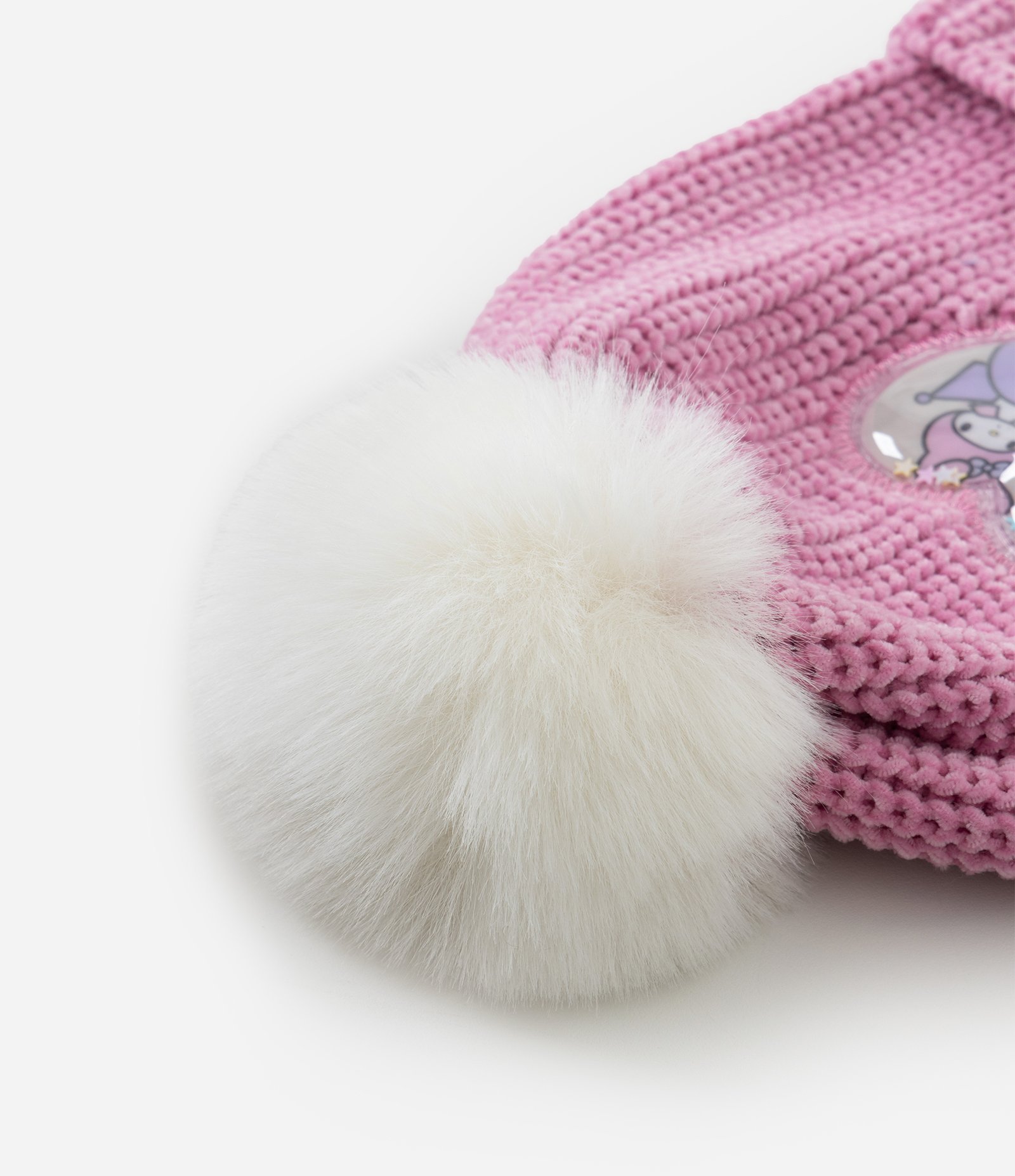 Touca Infantil em Tricô com Estampa Hello Kitty e Amigos  – Tam U Rosa 2