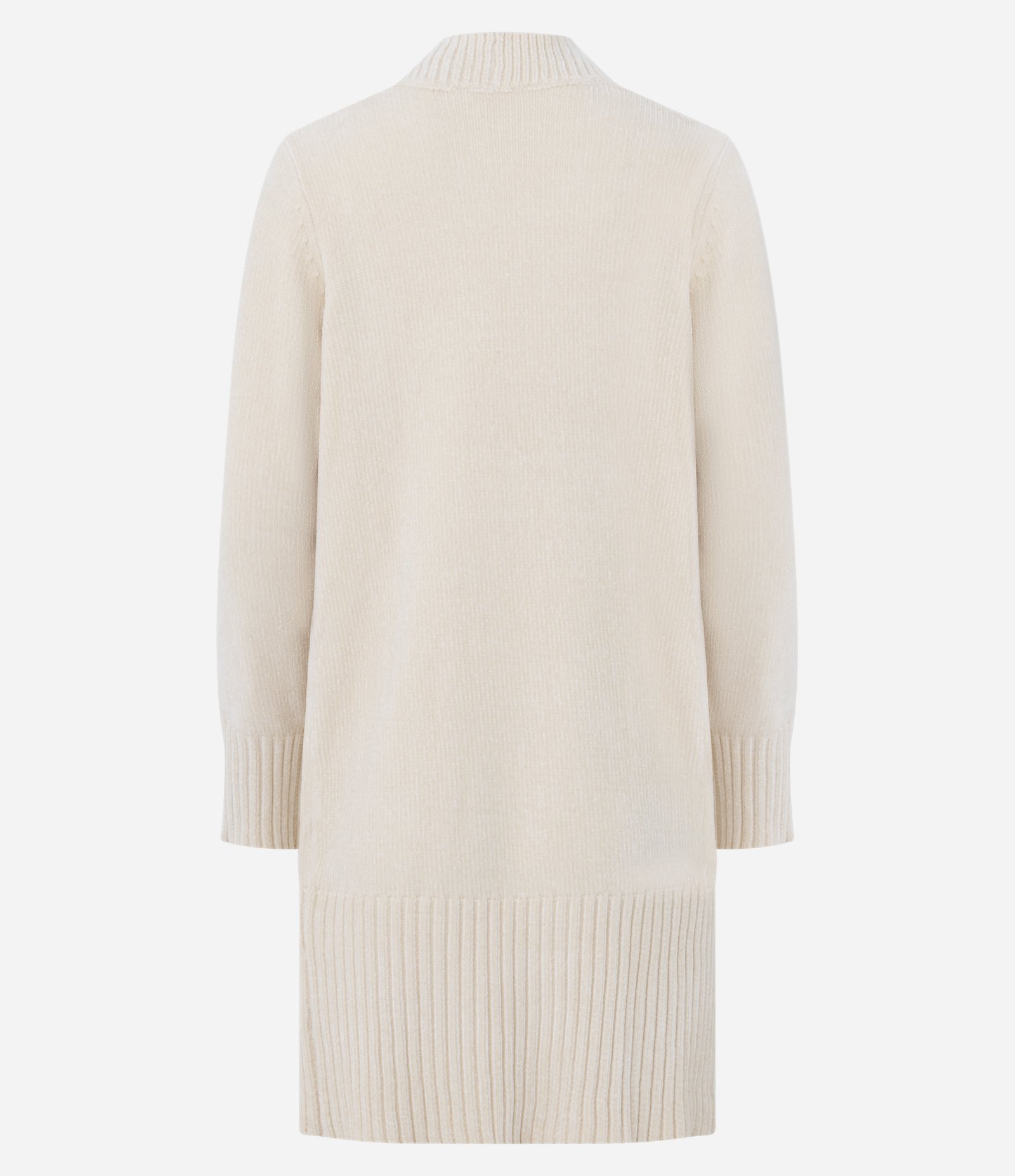 Cardigan Alongado em Tricô Texturizado Bege 7