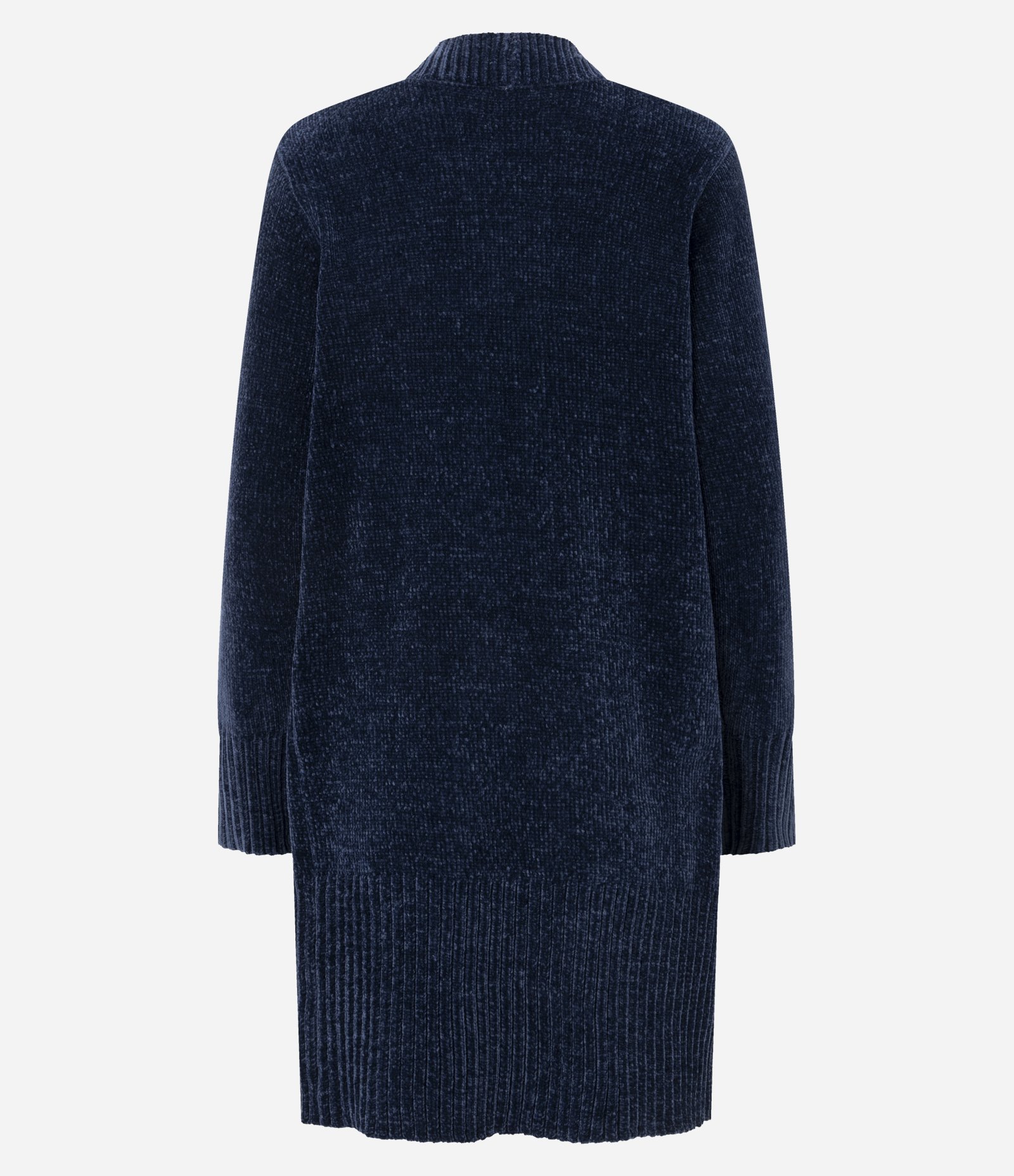 Cardigan Alongado em Tricô Texturizado Azul 7