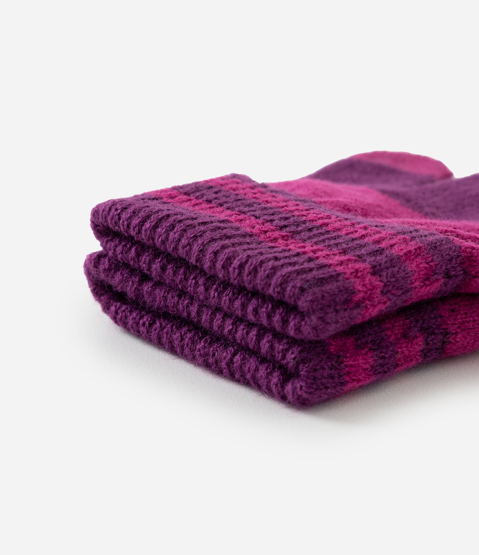 Luva Infantil em Tricô Touch Screen – Tam 3–4 a 9–12 Rosa/Roxo 4