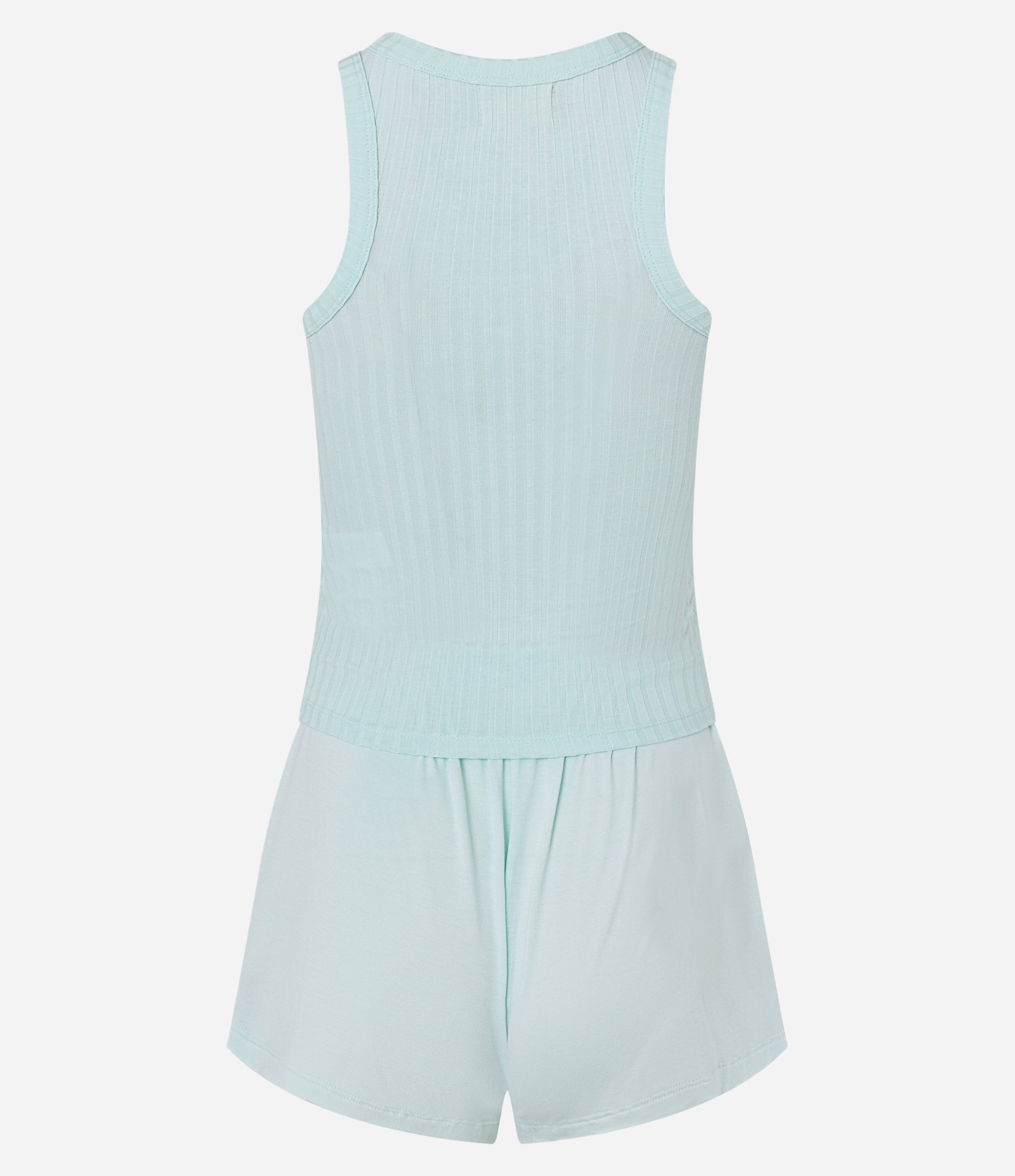 Pijama Short Doll em Ribana com Bordado Dreams Verde 6