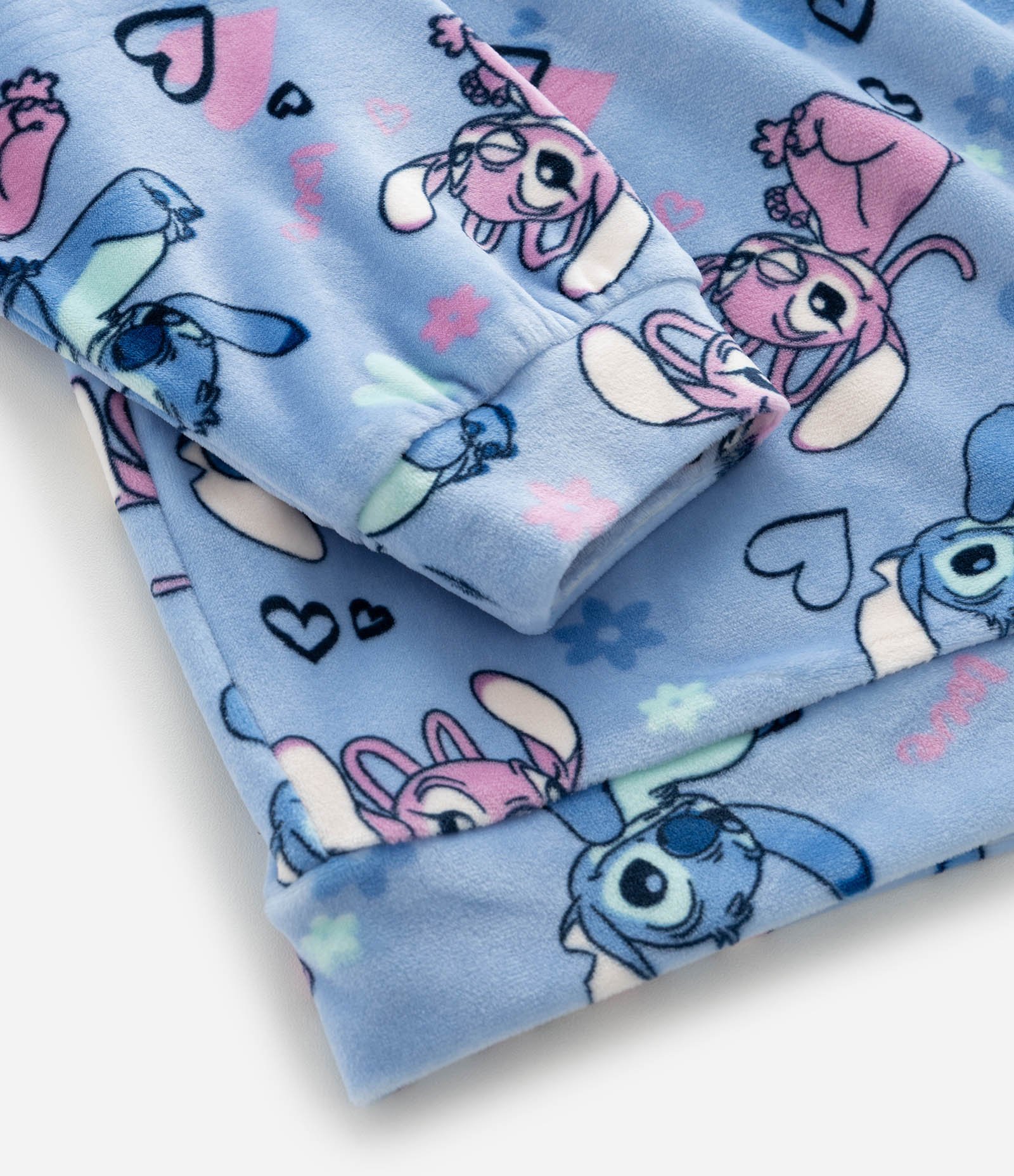 Pijama Infantil Stitch e Angel com Bordado Dreamer – Tam 5 a 14 Anos Azul 10
