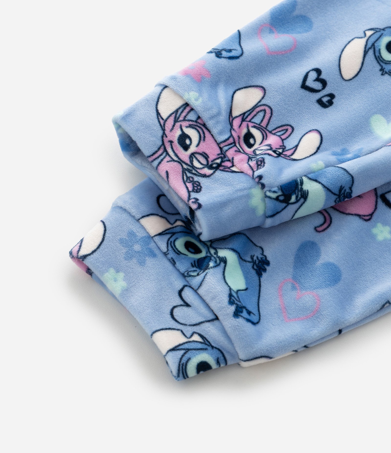 Pijama Infantil Stitch e Angel com Bordado Dreamer – Tam 5 a 14 Anos Azul 7