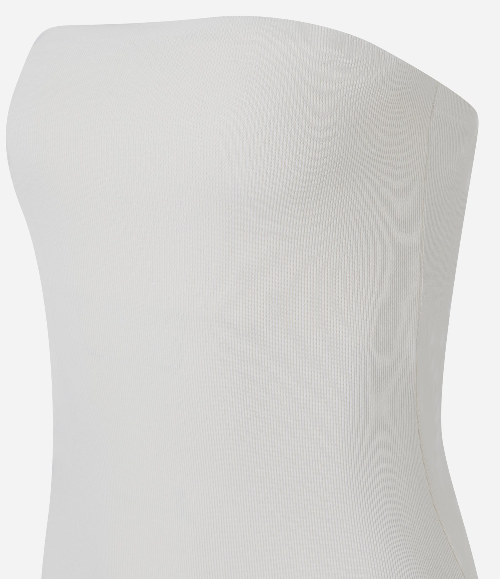 Vestido Sem Manga em Ribana com Fenda Off White 7