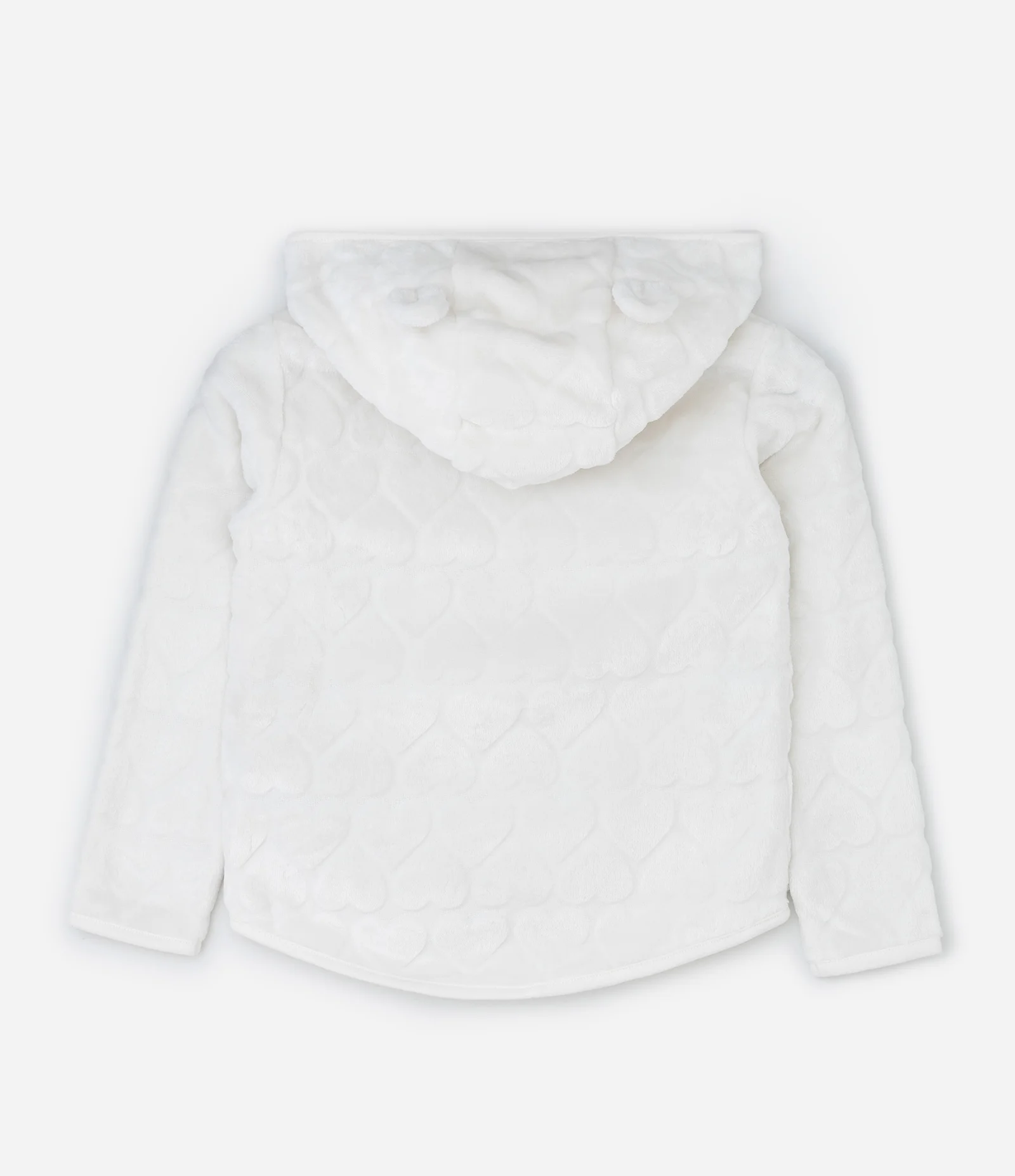 Jaqueta Infantil com Orelhinhas no Capuz – Tam 1 a 5/6 Anos Off White 2