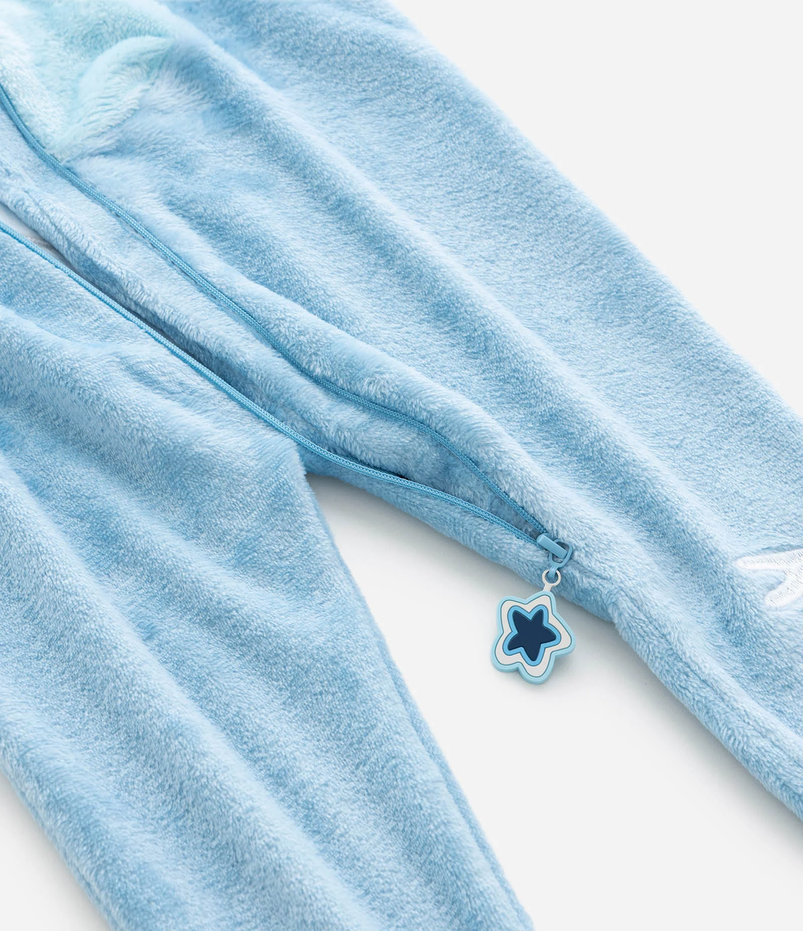 Pijama Infantil com Capuz Bluey – Tam 2 a 8 Anos Azul Claro 8