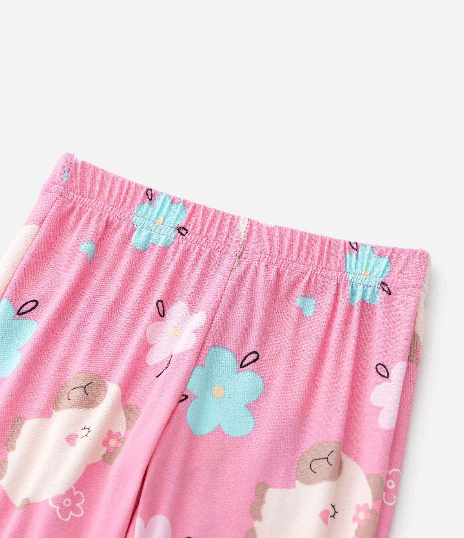 Pijama Infantil Longo em Plush com Estampa de Capivara – Tam 2 a 6 Anos Rosa 8