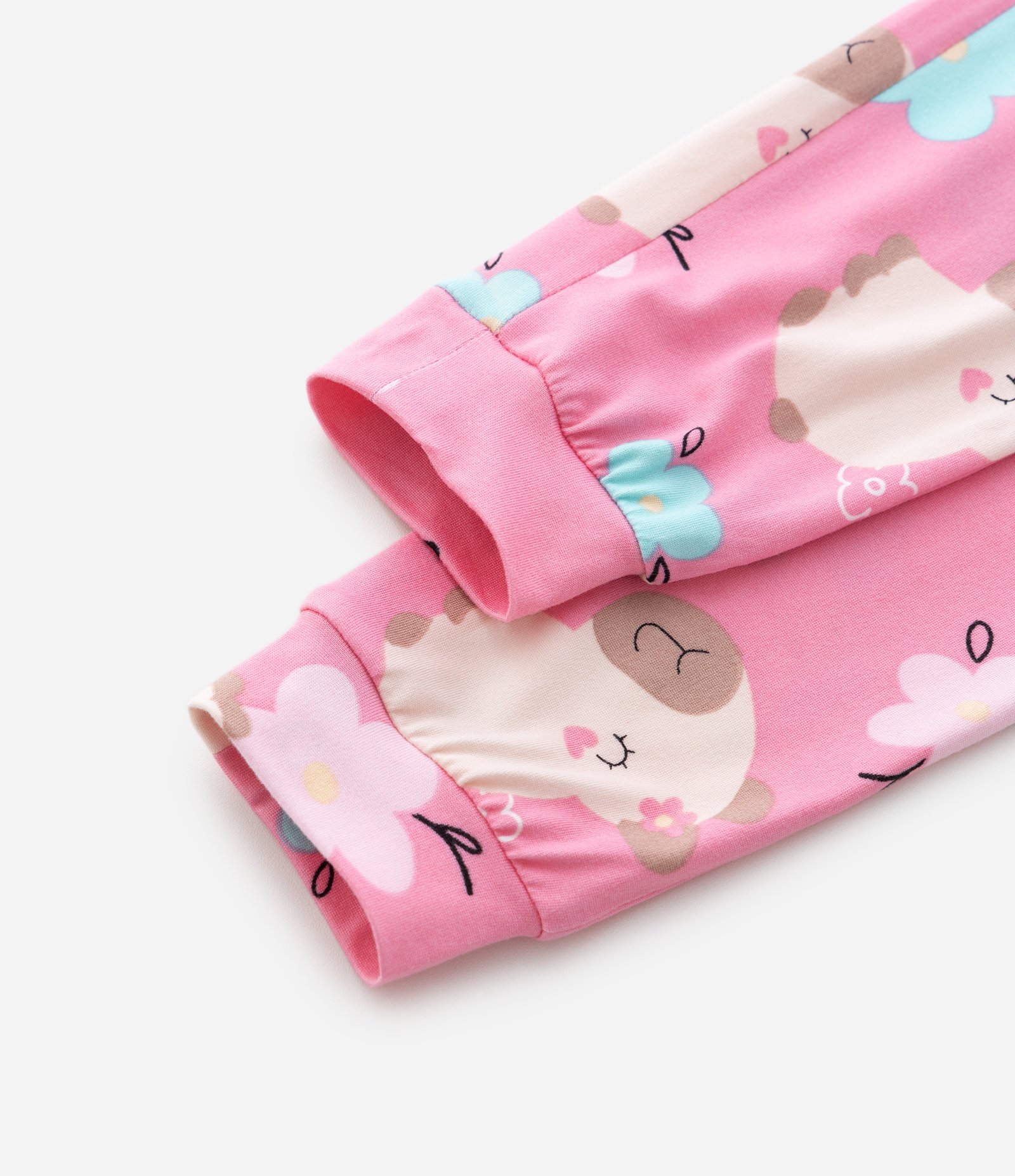 Pijama Infantil Longo em Plush com Estampa de Capivara – Tam 2 a 6 Anos Rosa 6
