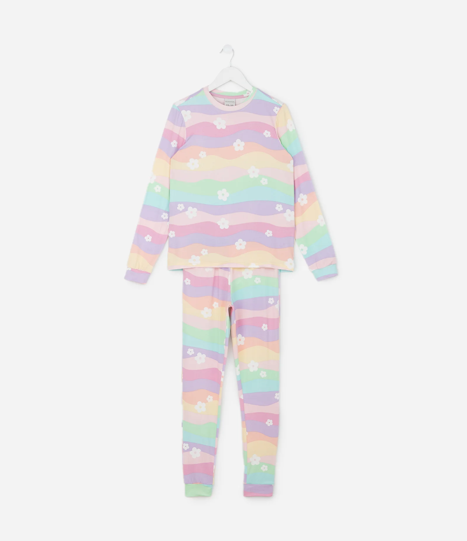 Pijama Longo Infantil com Estampa Colorida - Tam 7 A 16 Anos Multicores 1