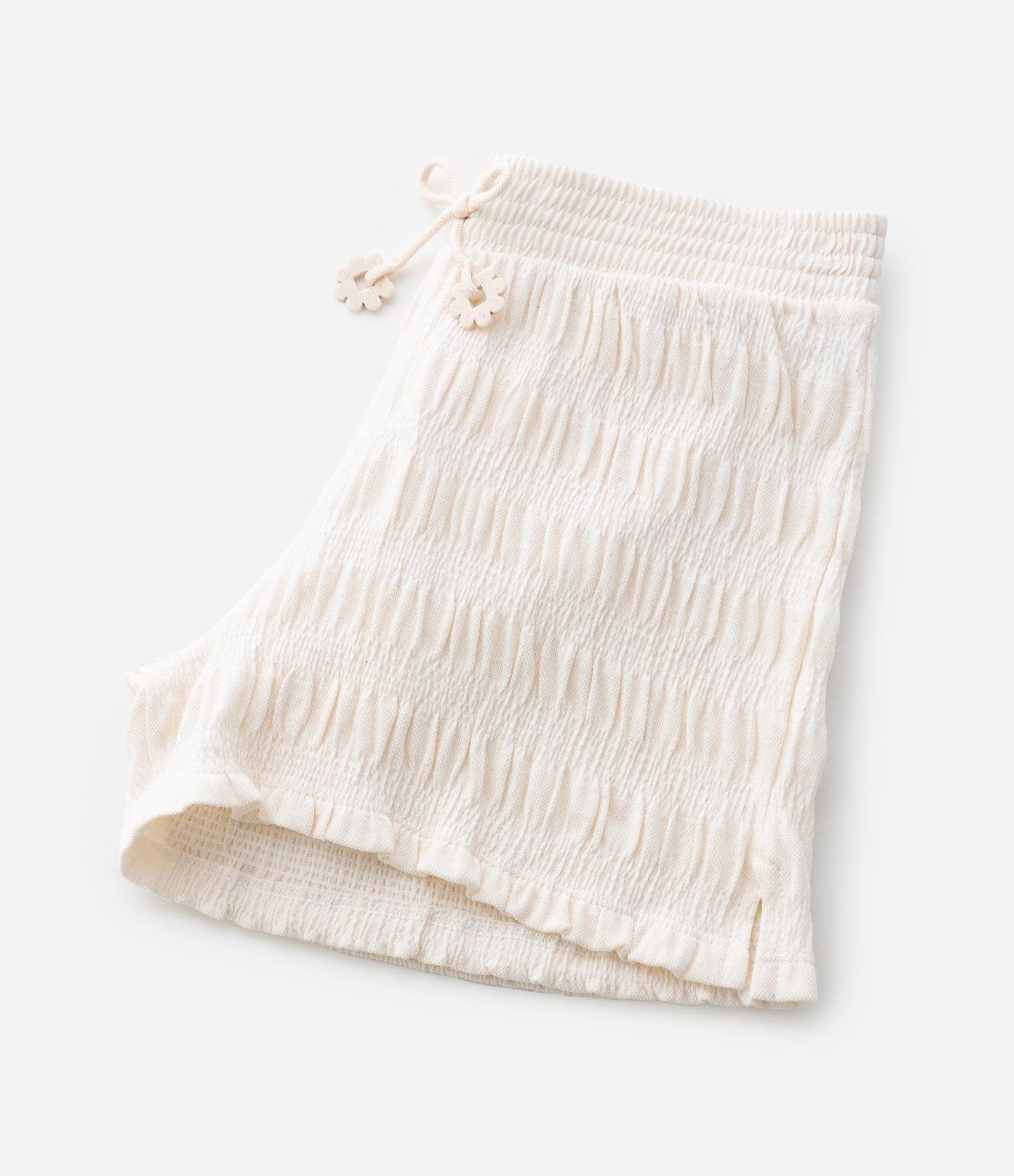 Short Infantil em Anarruga Texturizado - Tam 5 a 14 Anos Bege 5