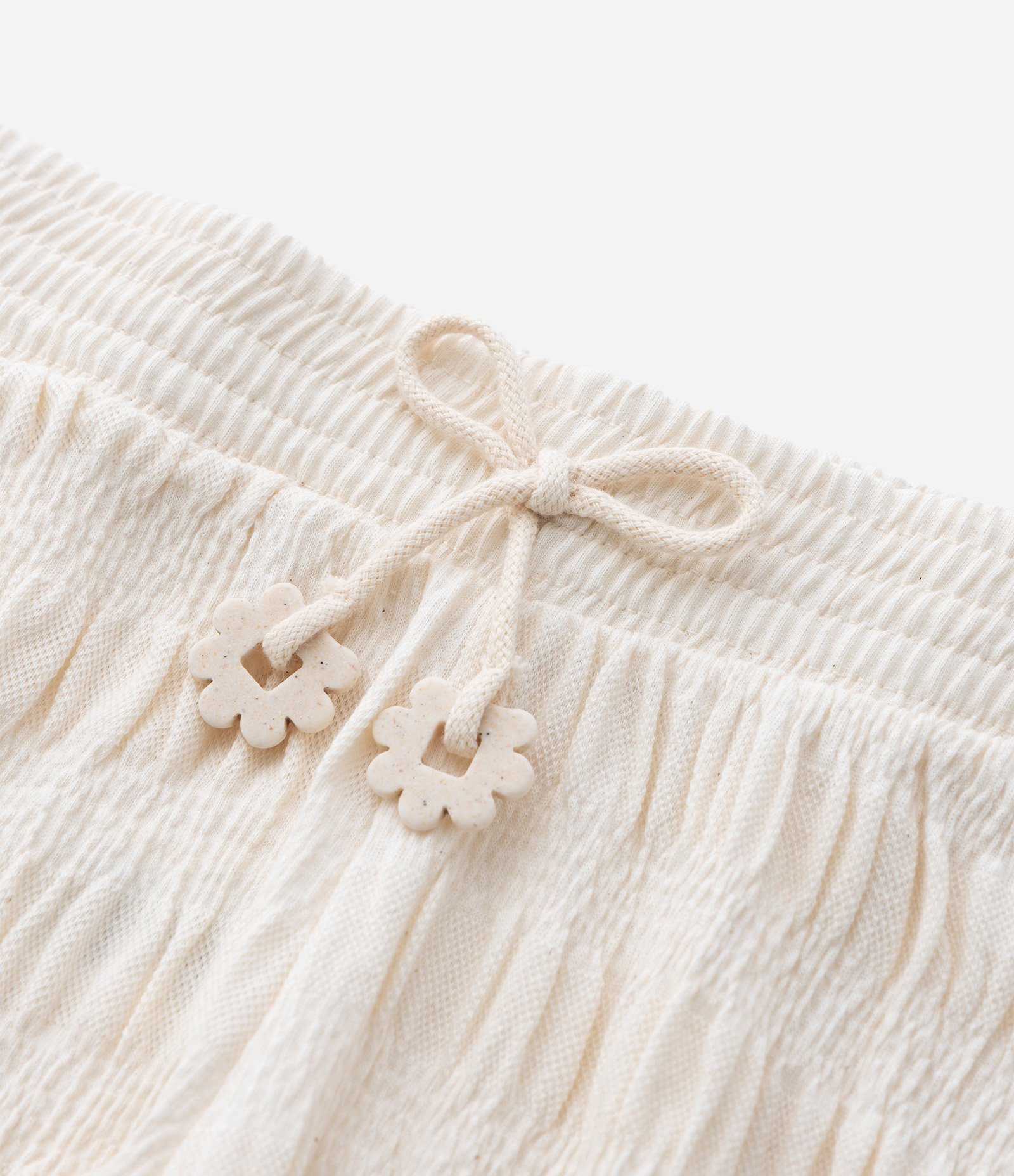 Short Infantil em Anarruga Texturizado - Tam 5 a 14 Anos Bege 6