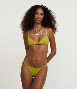 Biquíni Calcinha String em Microfibra com Empina Bumbum