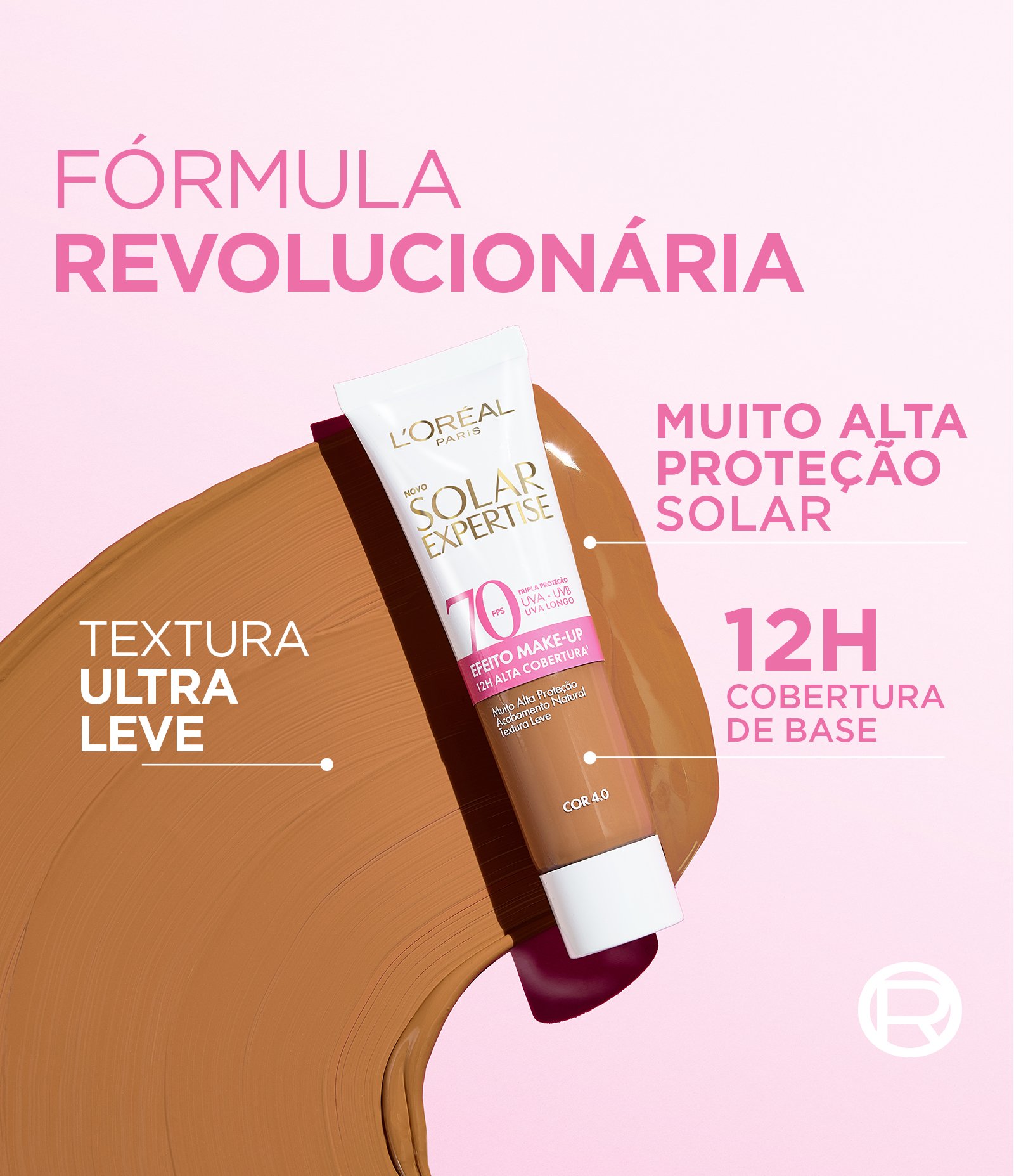 Protetor Facial Solar Expertise FPS70 Efeito Makeup Cor 4.0 4.0 2