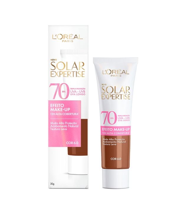 Protetor Facial Solar Expertise FPS70 Efeito Makeup Cor 6.0