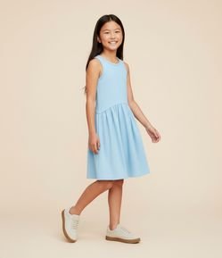 Vestido Infantil Sem Manga em Ribana - Tam 5 a 14 Anos