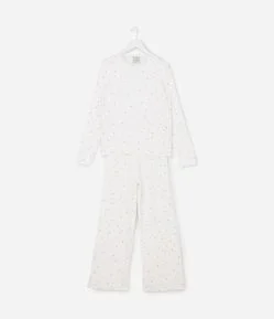 Pijama Infantil com Estampa de Estrelas – Tam 5 a 16 Anos