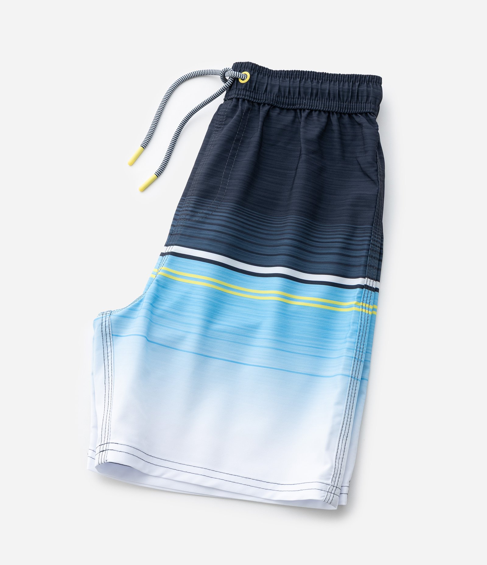 Bermuda Infantil de Banho com Estampa de Listras -Tam 5 a 14 Anos Azul 5