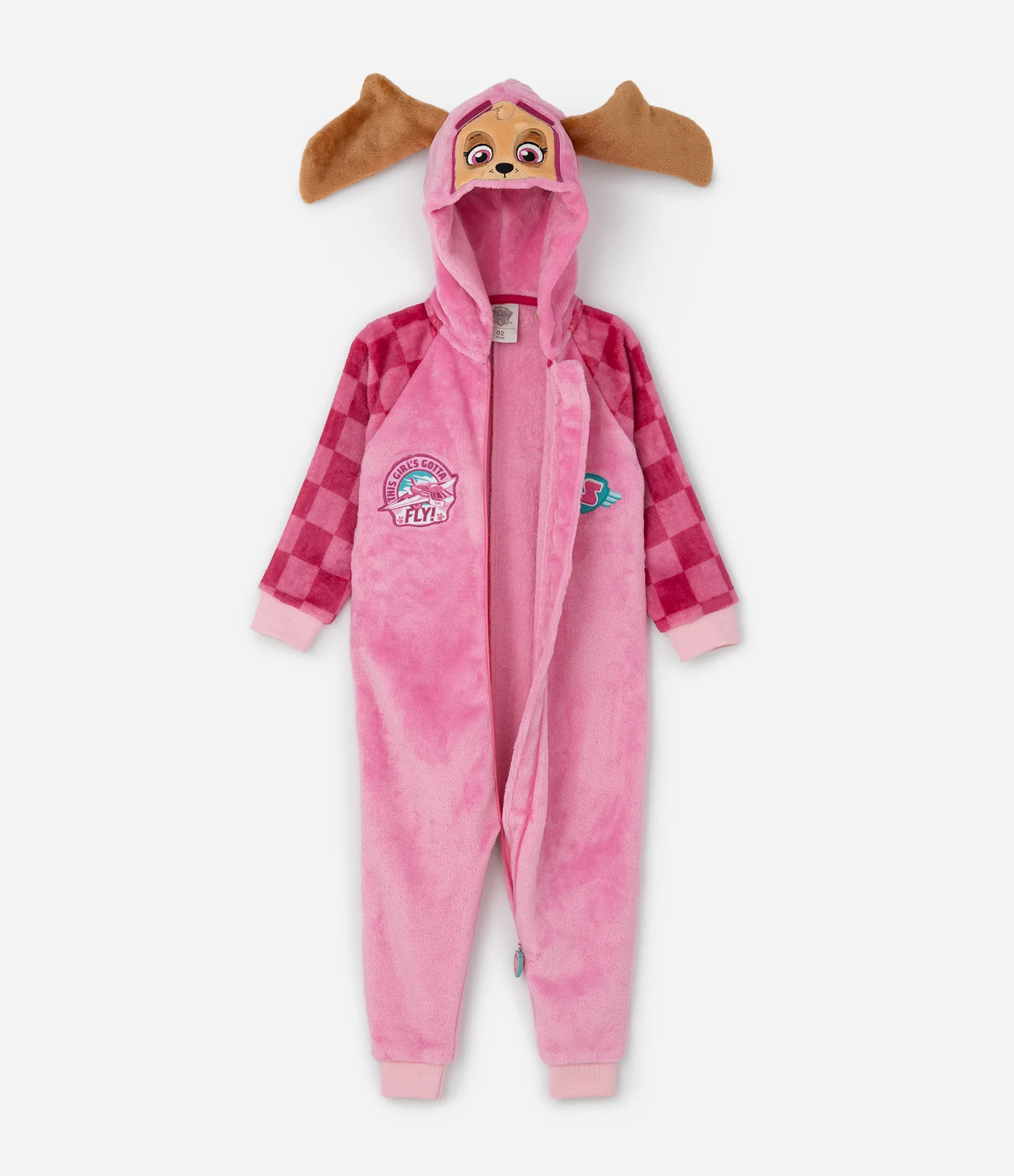 Pijama Infantil com Capuz Skye Patrulha Canina – Tam 2 a 6 Anos Rosa 2