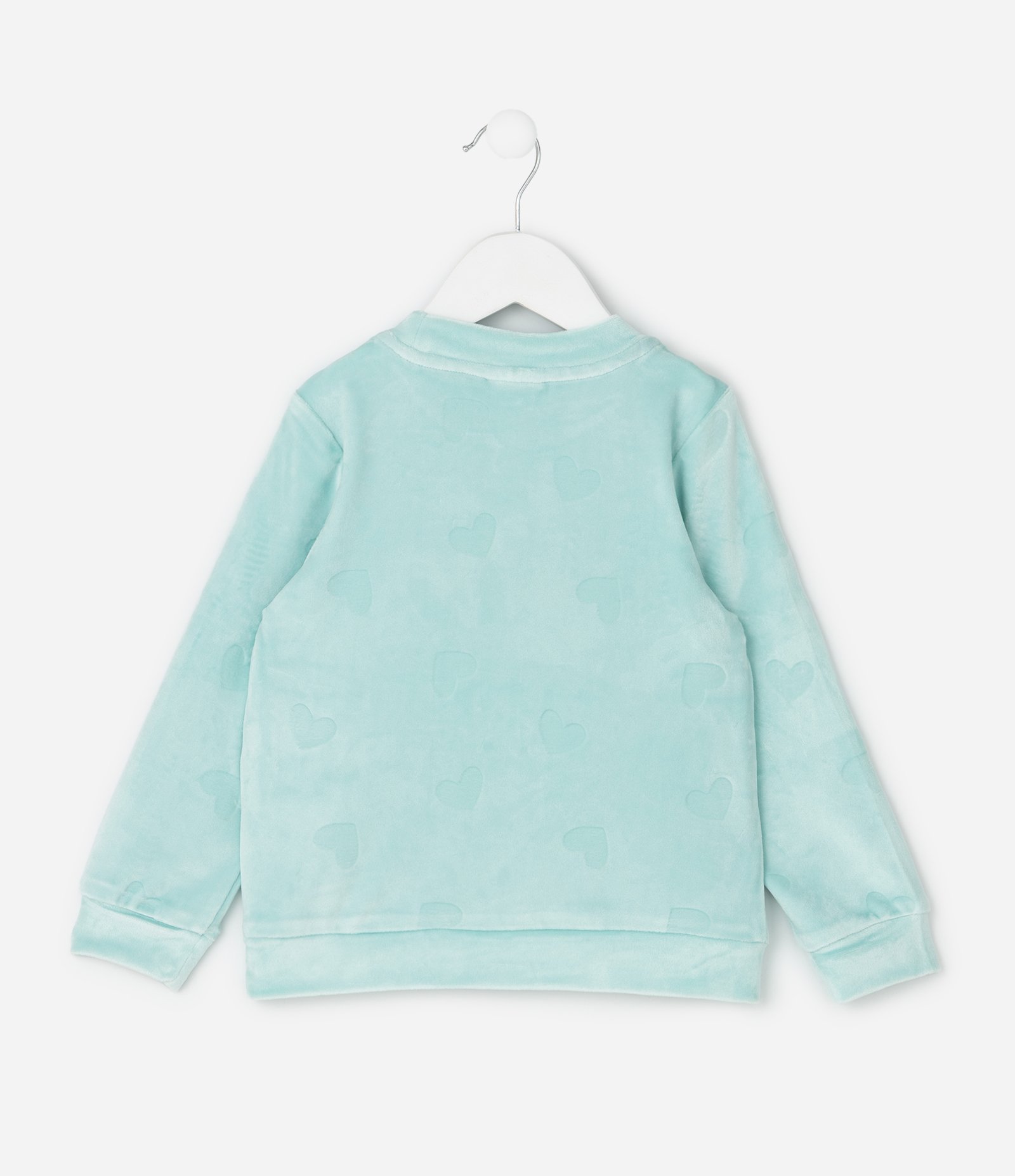 Pijama Infantil com Bordado Coelhinho e Morangos – Tam 2 a 6 Anos Verde claro 3