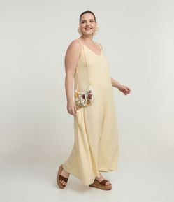 Vestido Longo Regata em Viscose com Bolsos Curve & Plus Size