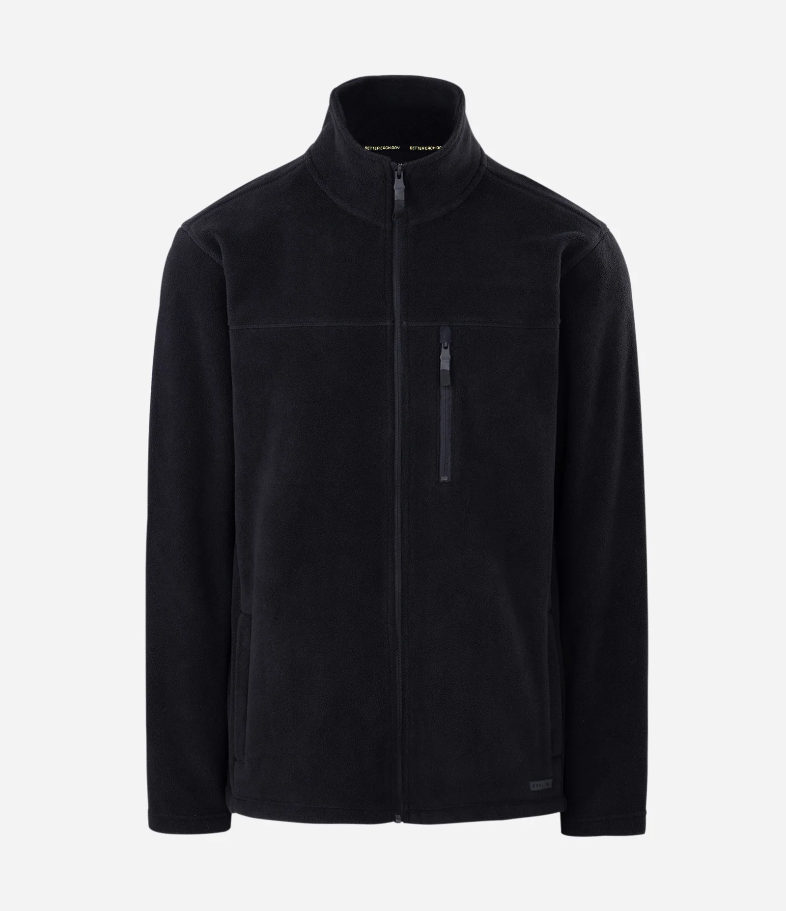 Blusão com Felpa Liso Preto 1