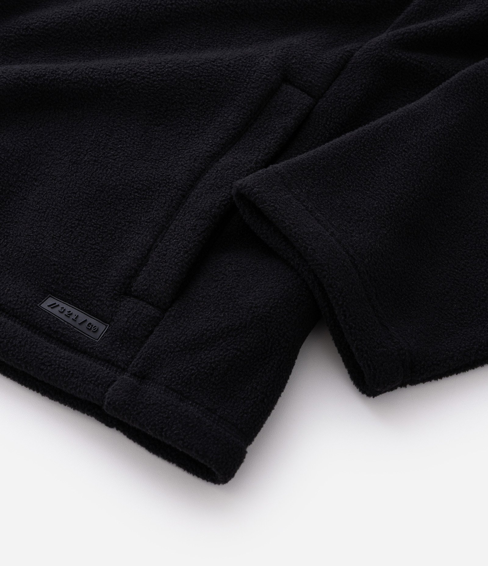 Blusão com Felpa Liso Preto 5