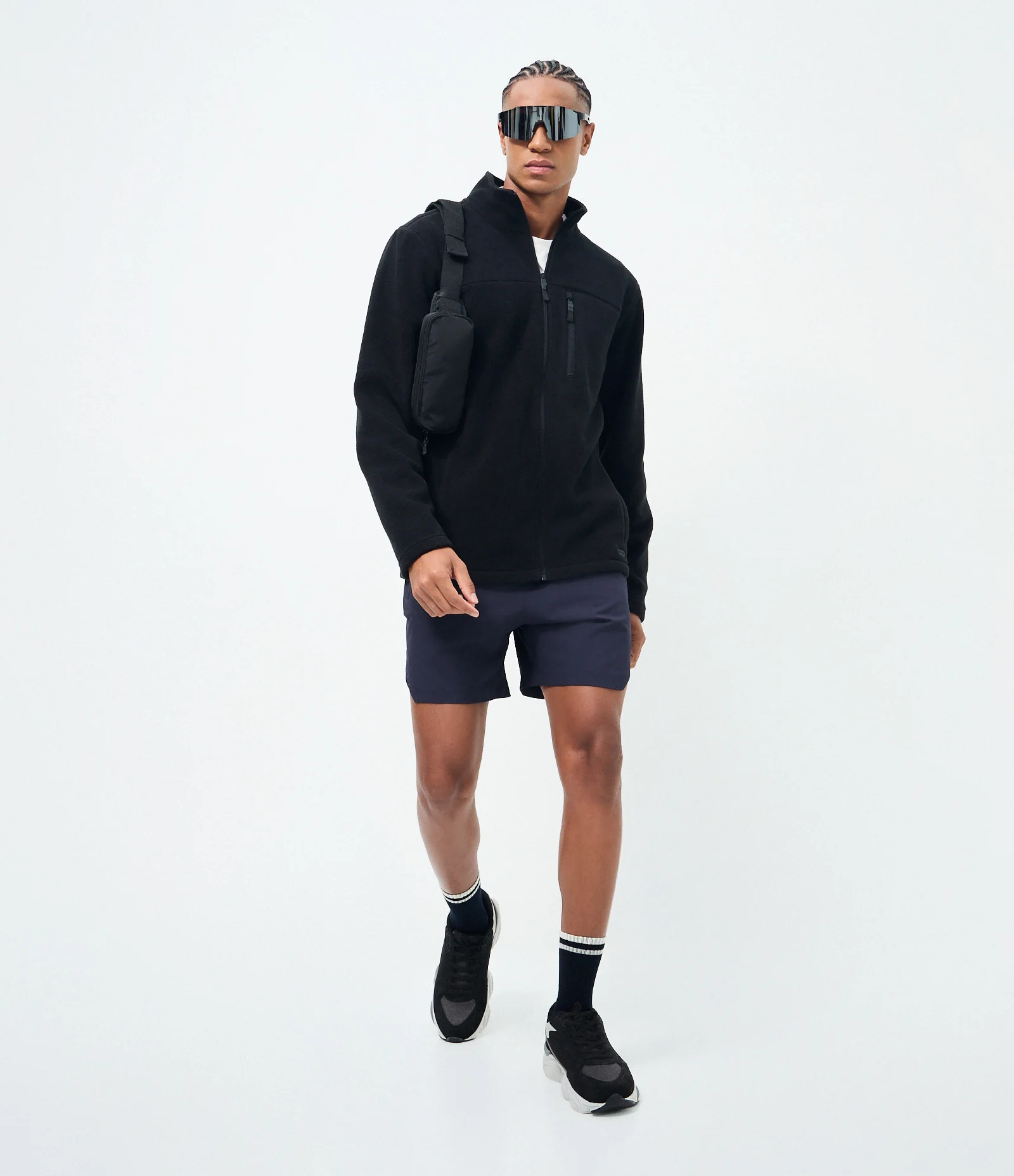 Blusão com Felpa Liso Preto 2