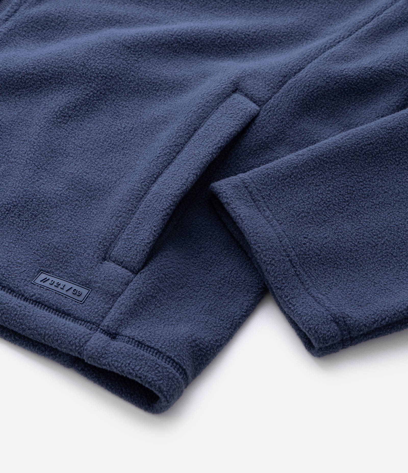 Blusão com Felpa Liso Azul 6