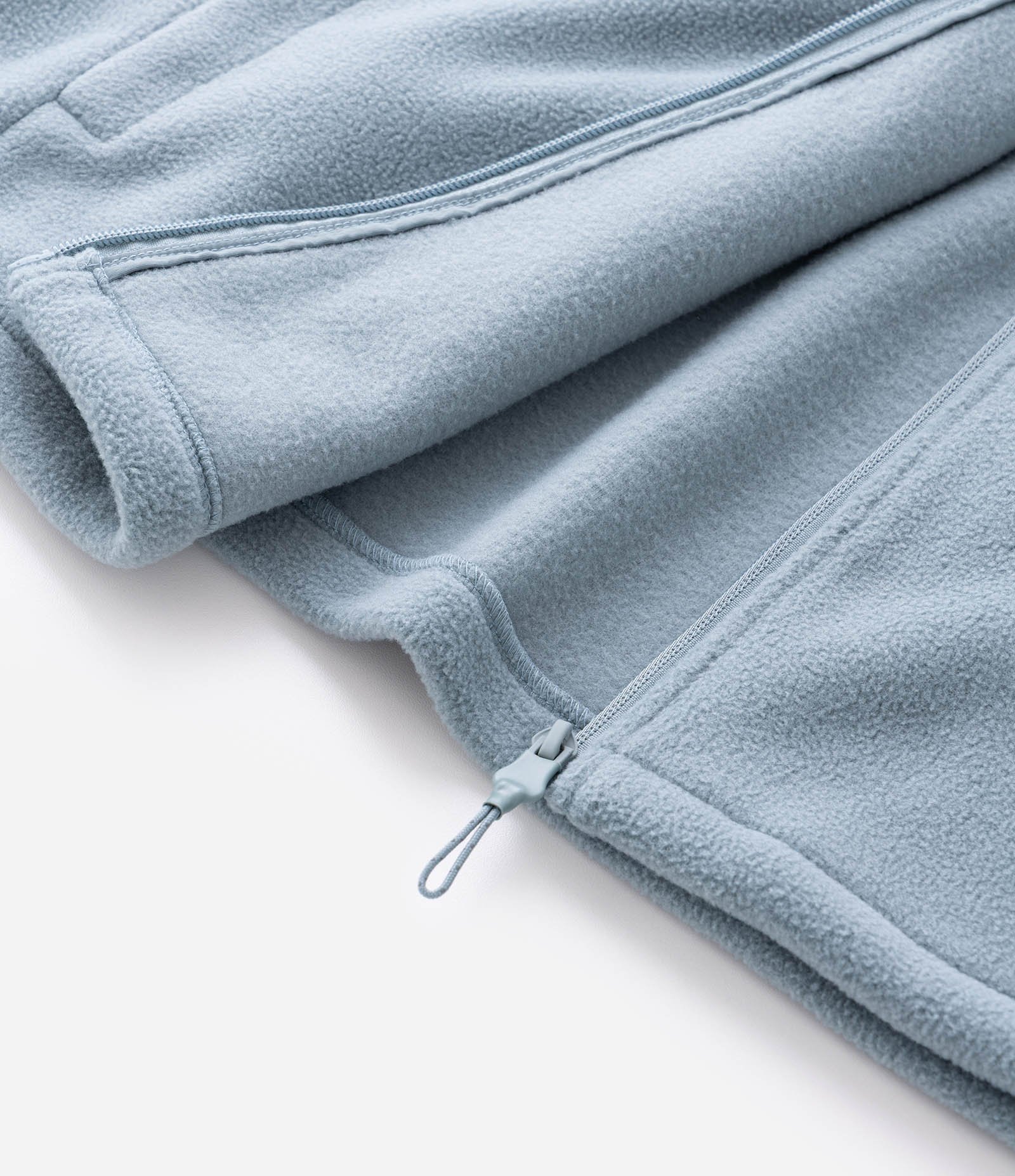 Blusão Masculino Fleece com Capuz e Recorte em Tecido Plano Cinza 11