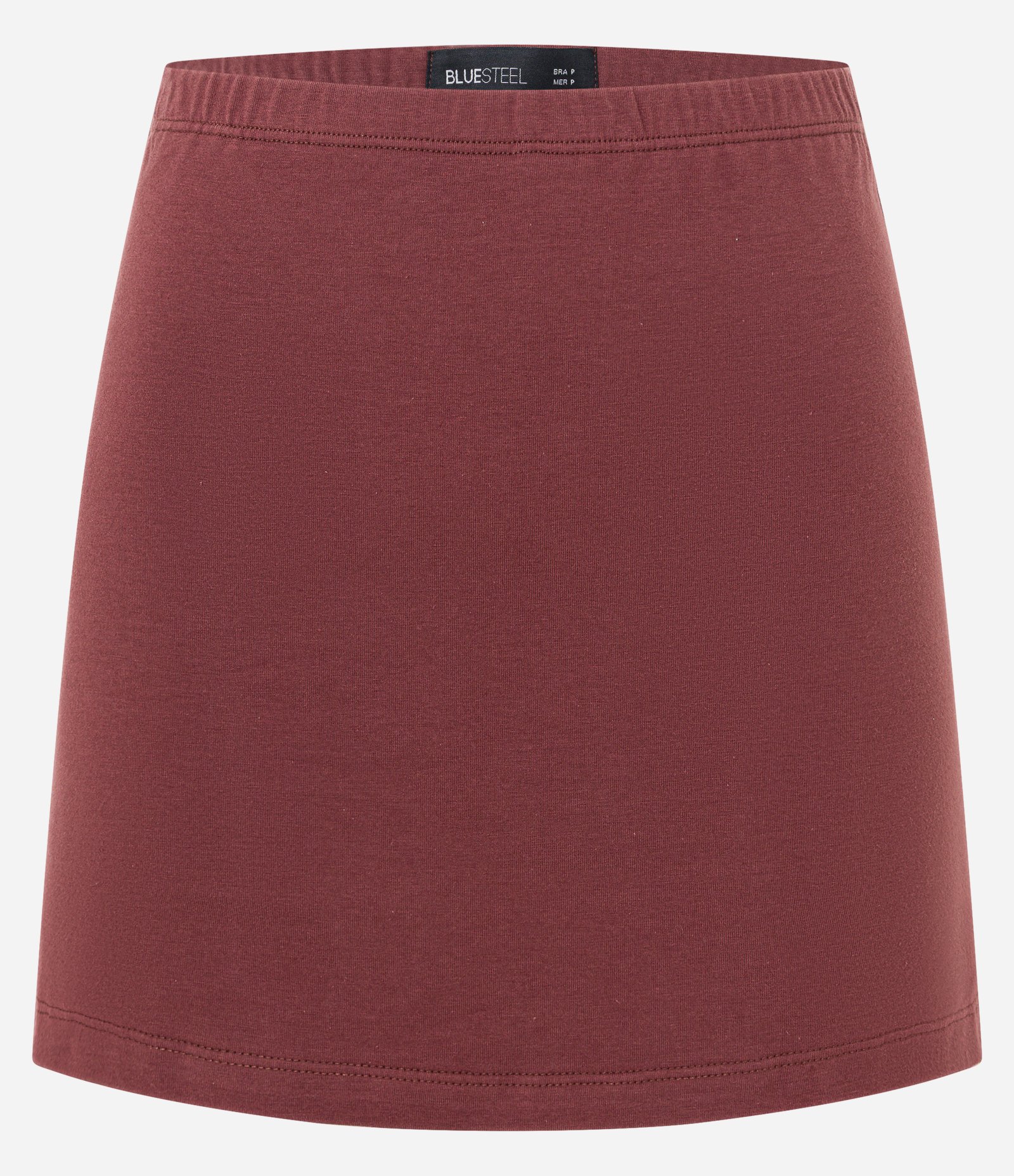 Short Saia em Cotton com Elástico no Cós Chocolate 5