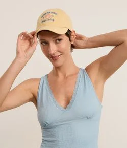 Boné Aba Curva em Sarja com Bordado Riviera Beach Club