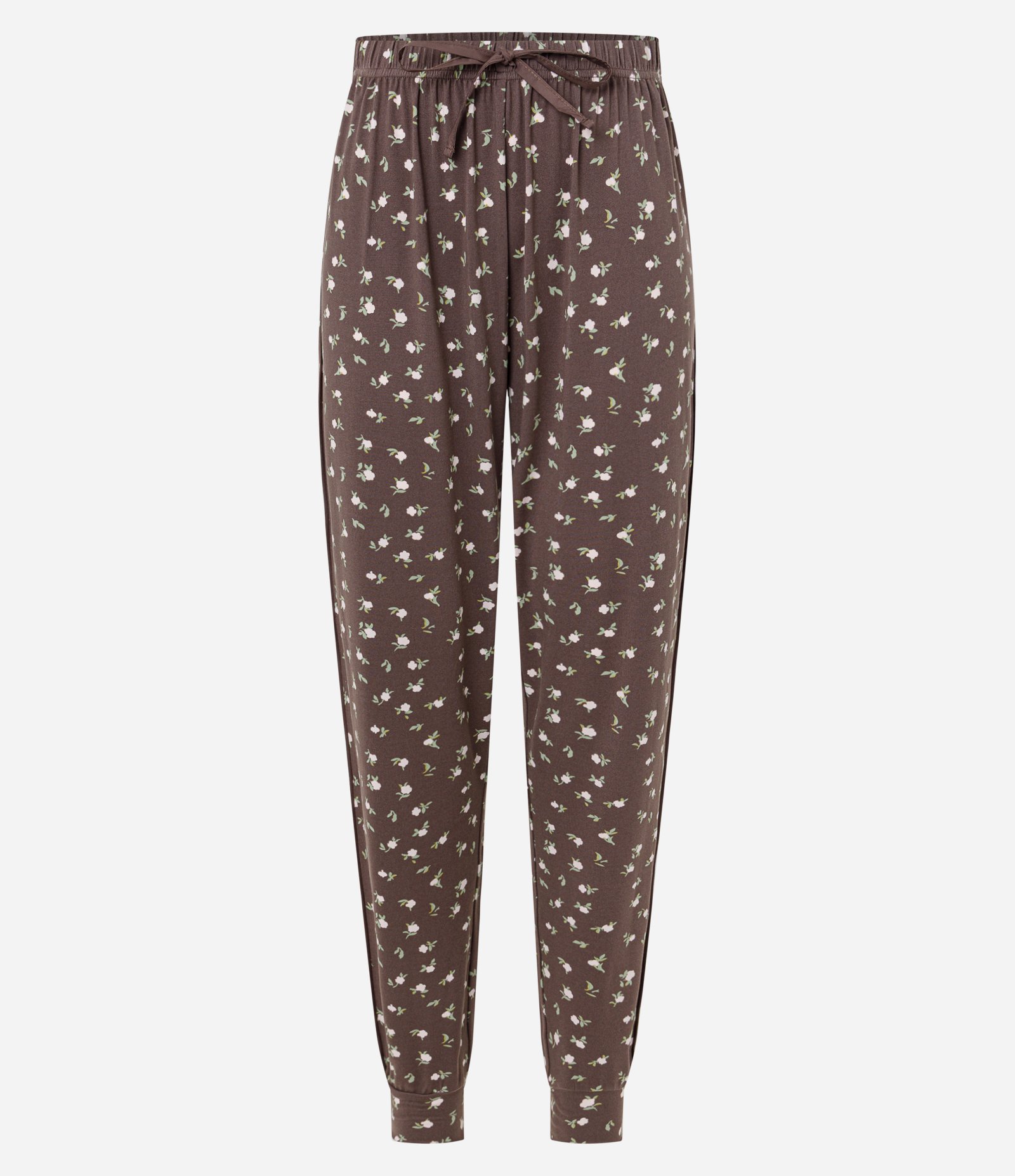 Calça de Pijama Jogger Peach Touch com Amarração no Cós Marrom 4